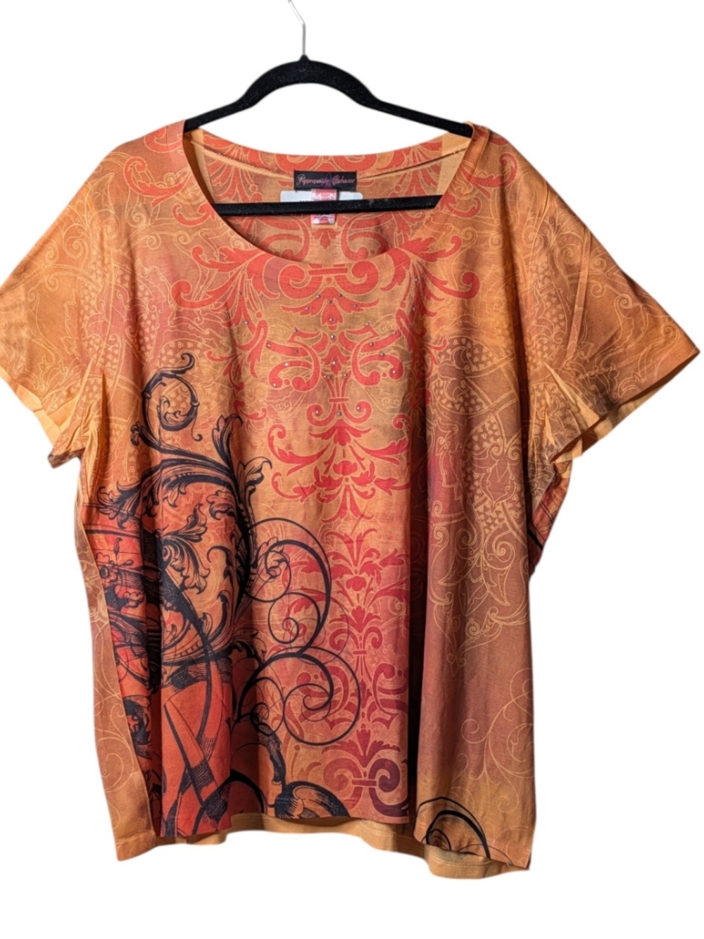 Appropriate Behavior Women’s Top in Burnt Orange Size 3X
